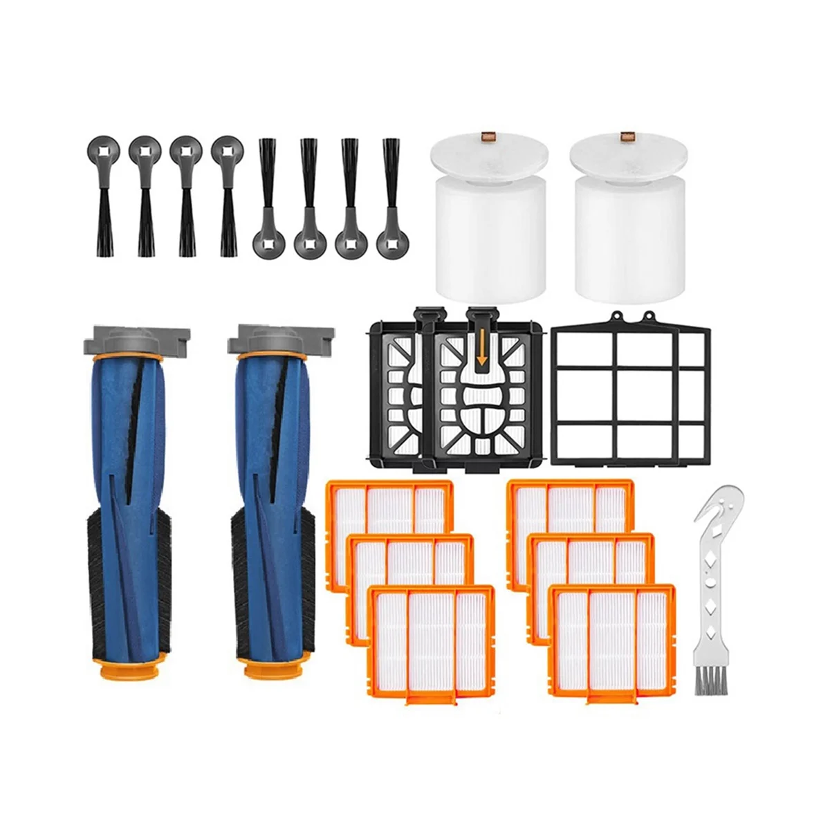 

Replacement Spare Parts for AV2501AE RV2502AE AV2501S AV2511AE RV2610WA AV2610WA AI Robot Vacuum Kit Main Brush