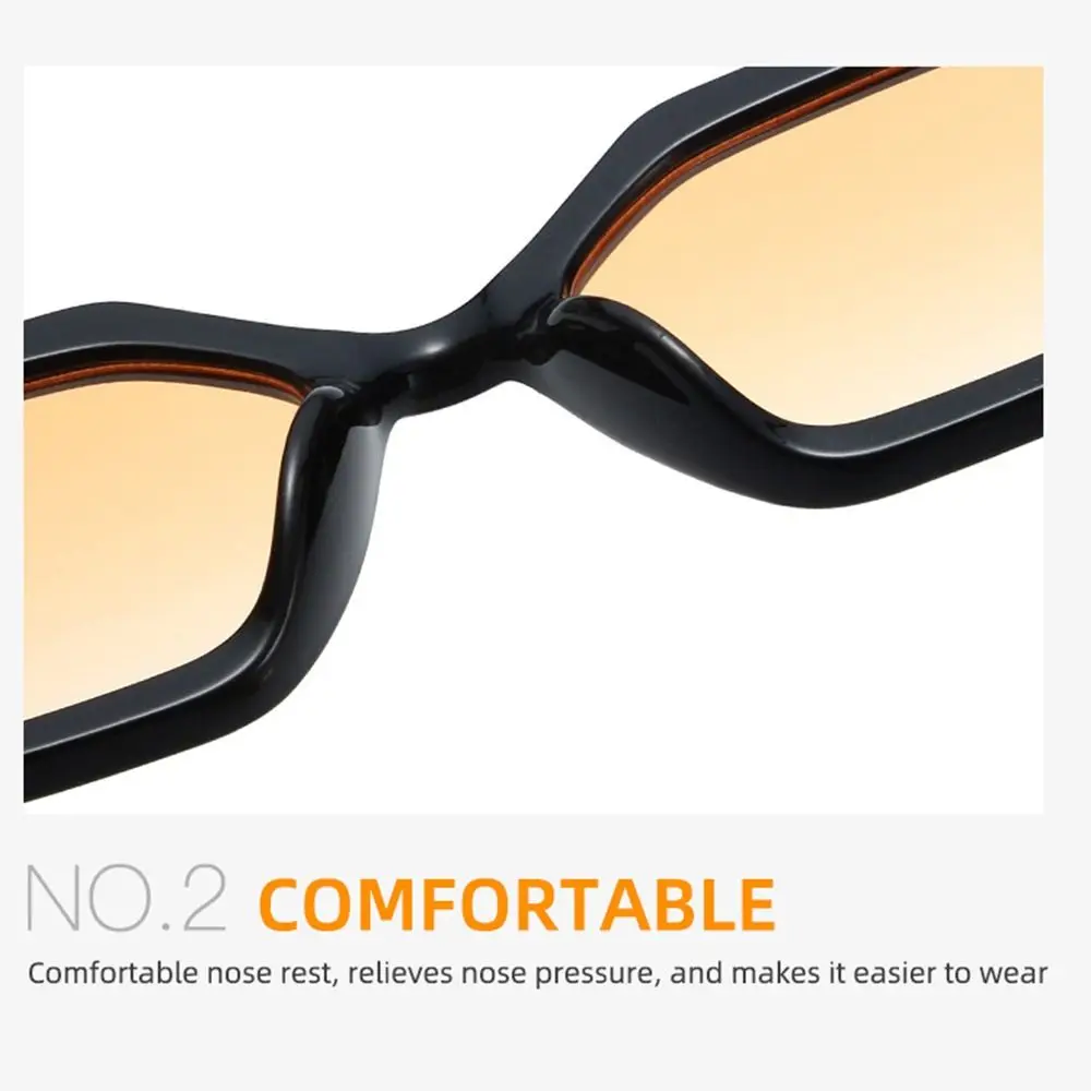Trendy Geometric Frame Retro Sunglasses UV 400 Small Polygonal Sunglasses Vintage Eyewear for Women & Men