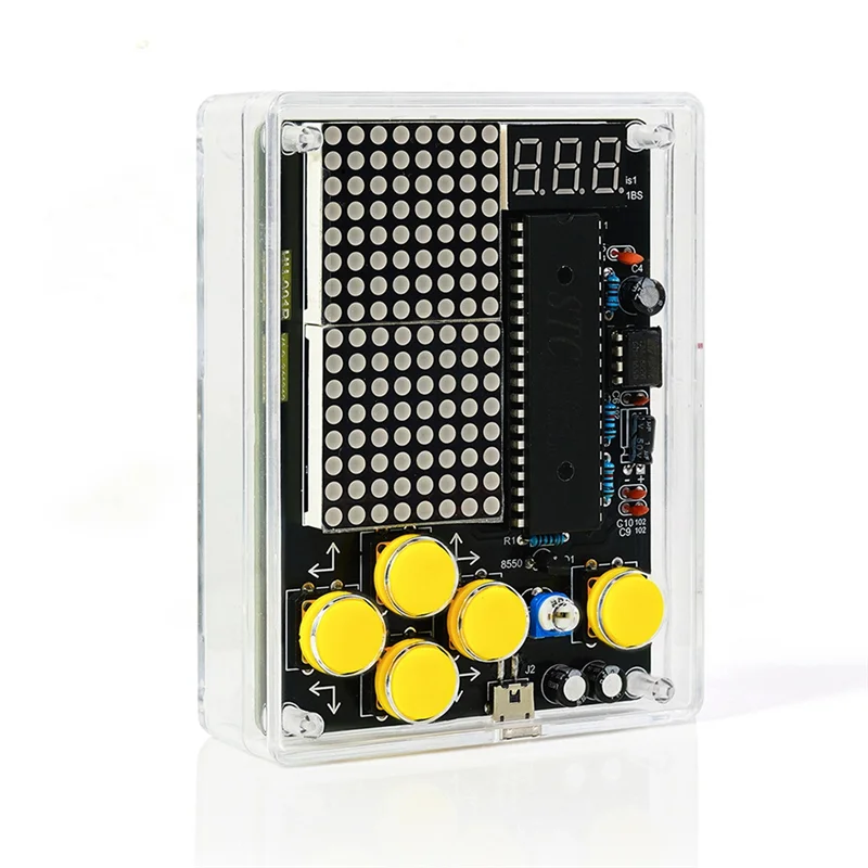 

【Flash Sale】DIY Pixel Game Kit With Voice Mini Pixel Game Console Electronics DIY Kit Soldering Project Practice Solder Learning