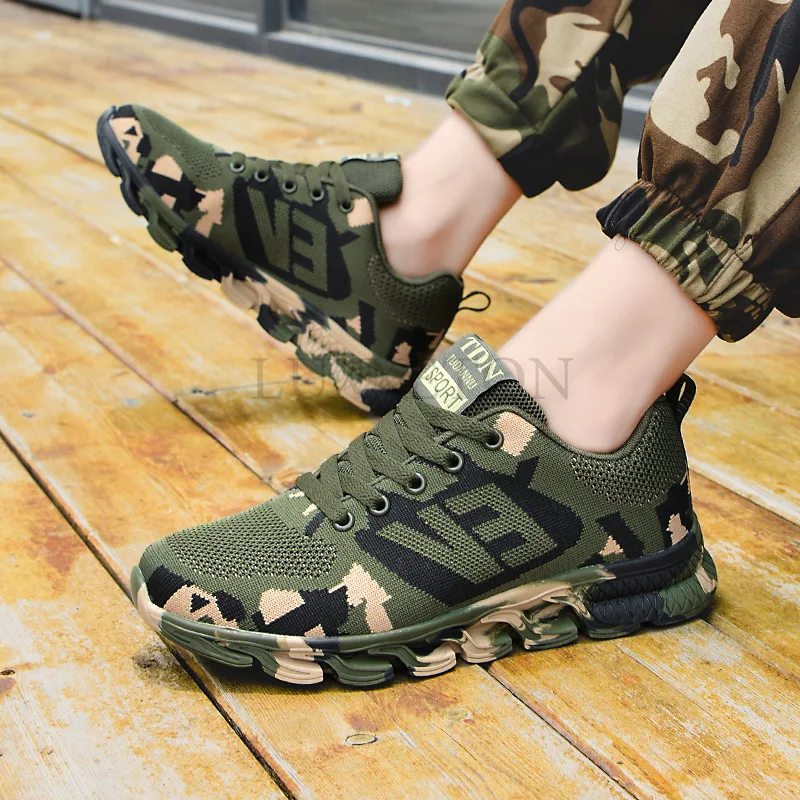 

Camouflage Sneakers Man Military Shoes Women Sport Shoes Tenis Shoes Army Shoes Trekking Shoes Couple Outdoor Hiking Casual Shoe