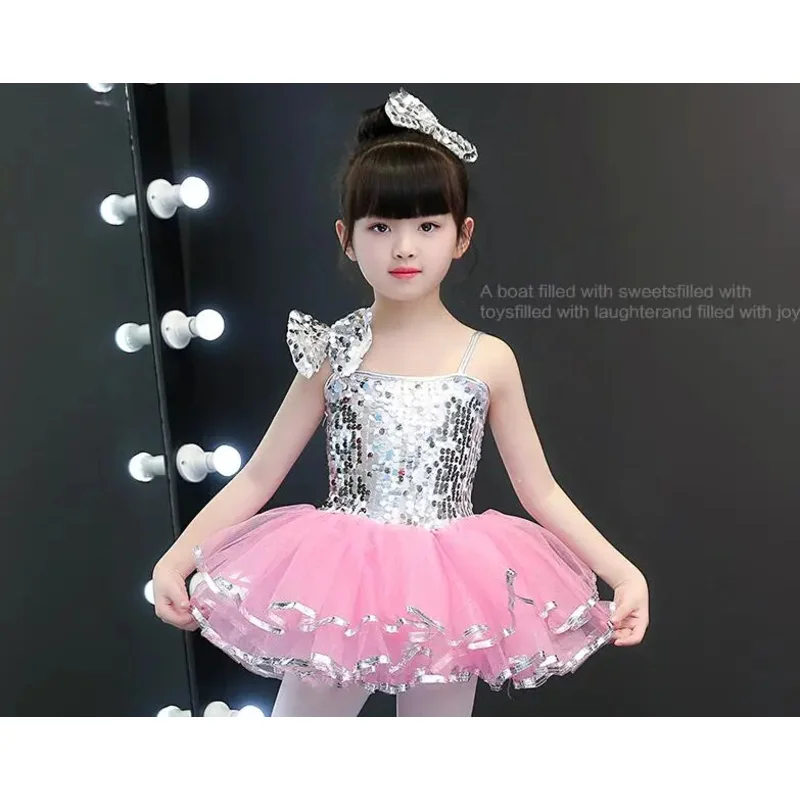 2025 12 2019 أزياء الفتيات الترتر عرض الشارع ملابس الاطفال الهيب هوب مرحلة الرقص الدعاوى فستان رقص الجاز ل g