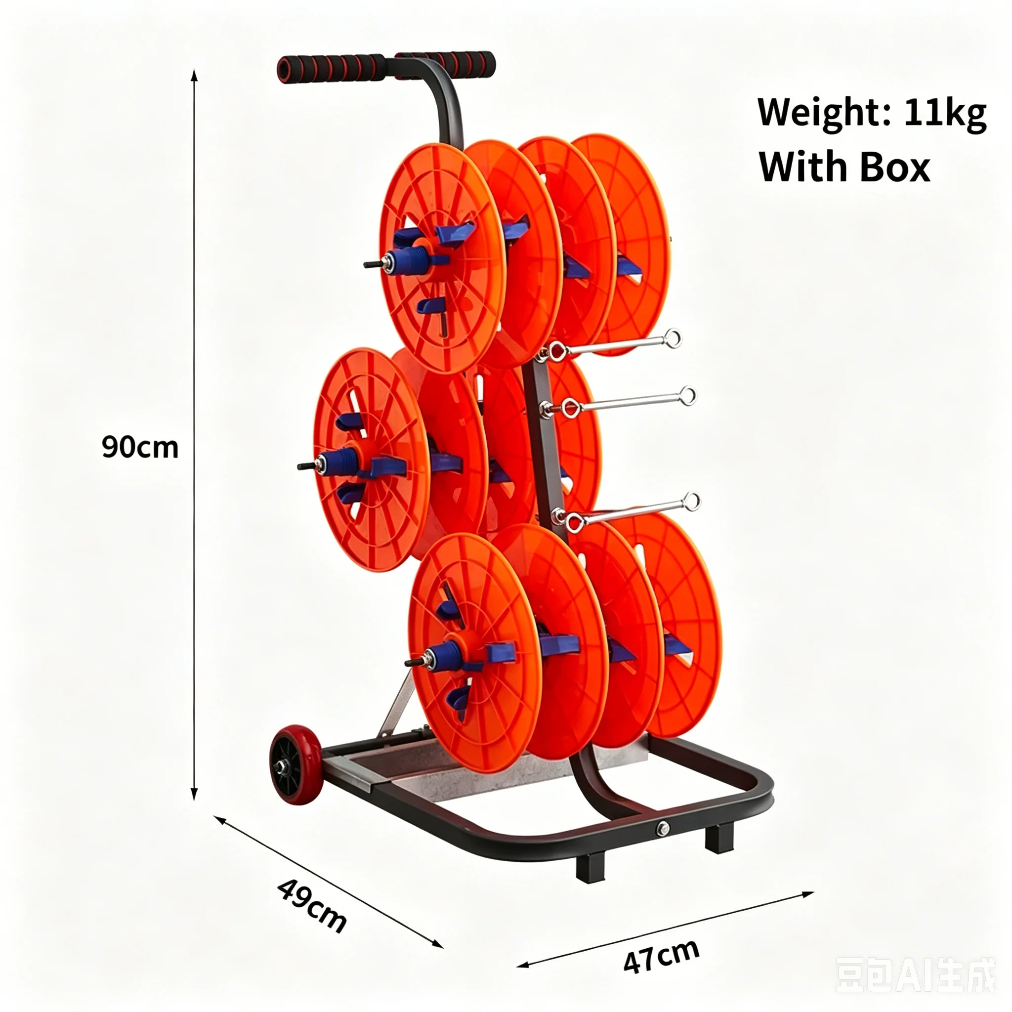 Wire Reel Stand Cable Pay-off Rack BV Wire Unwinding Holder Multi-Cable Pay-off Frame Electrician Decoration Wiring Tool