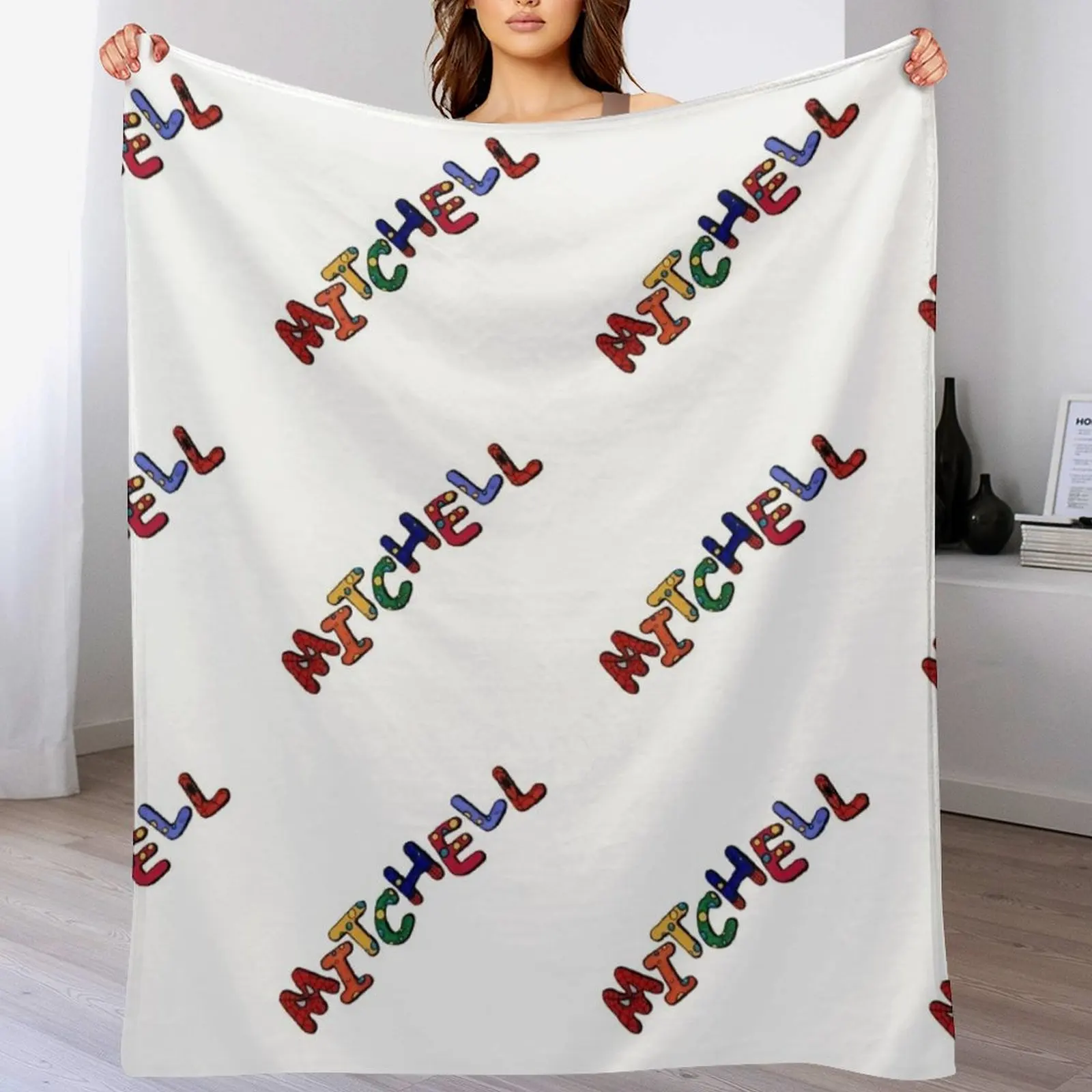 Mitchell Throw Blanket Summer Beddings Thin Decorative Sofa Tourist Blankets