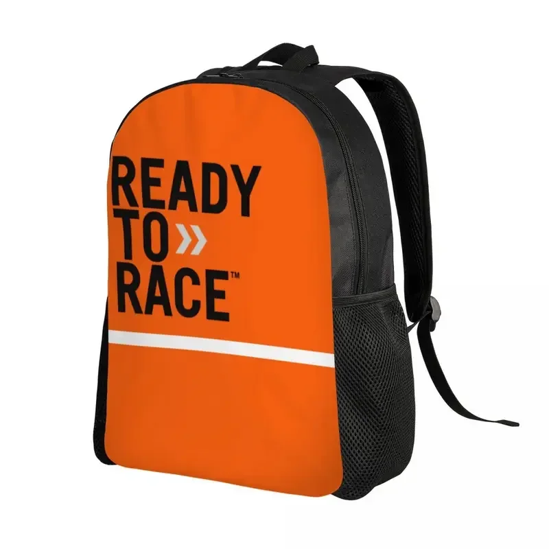 Ready To Race Logo Backpacks for Women Men Waterproof School College Motorcycle Rider Racing Sport Bag Printing Bookbags