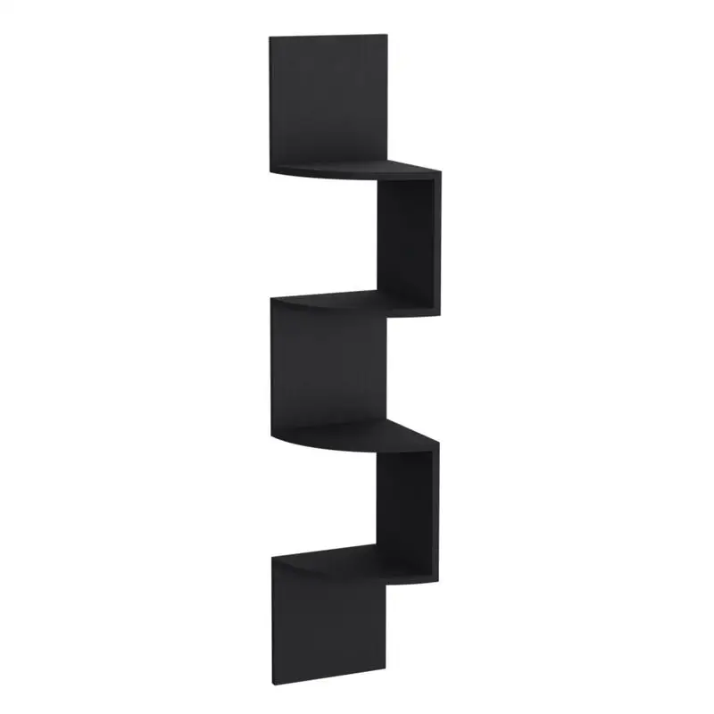

Crestone Black Shelf Unit for Living Room Storage and Decor