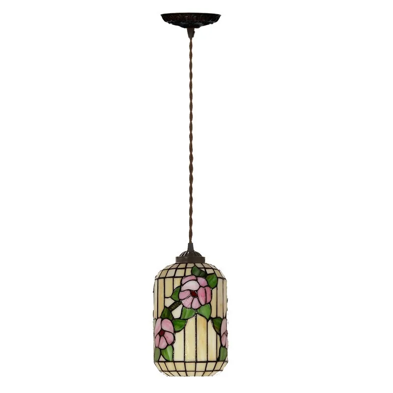 

Red plum lantern chandelier, dining hanging cafe bar aisle balcony decorative small chandelier