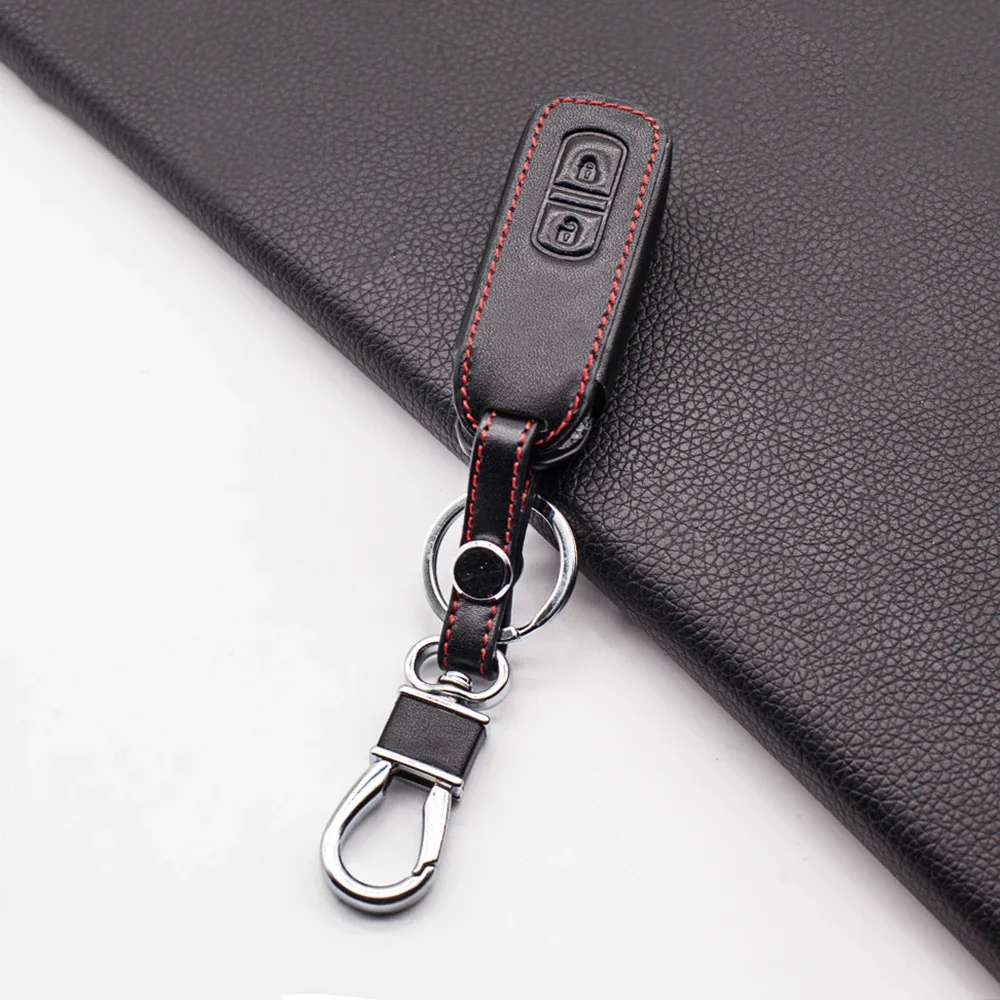 Fashion Style Soft Leather Case Cover for Honda N BOX / N WGN / N ONE 2012-2017 2 Buttons Smart Keyless Remote Fobs Accessories