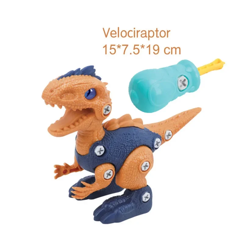 DIY Screwing Blocks Dinosaurs  Assembly Toy Sets Gifts Bricks Toys Develop Hand On Ability Educational Animal Toys boys for Kids