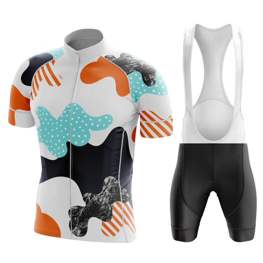 Nieuwe Fietskleding Shorts Man Mannen Zomer Kleding Heren Jas Uniform Jersey Set Laser Cut Bib Mtb Mannelijke Fiets broek