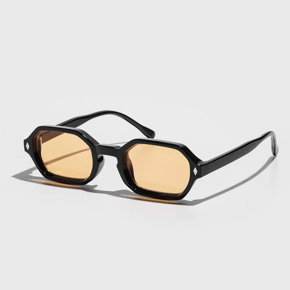 Lunettes de soleil à petite monture carrée, exquises, à la mode, robustes et durables, pour réunions de fête, plage, voyage, résistantes aux UV400