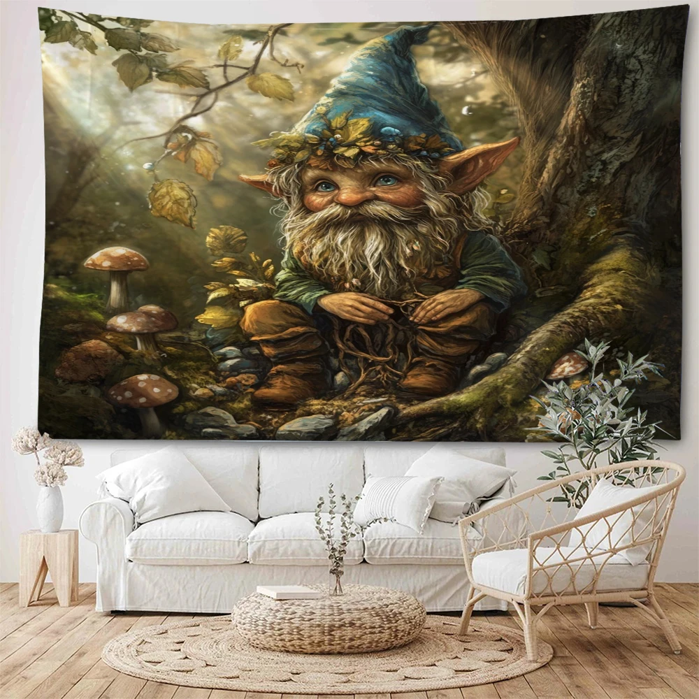 Forest dwarves, elves, wizards, children's rooms, decorative tapestries, old men, dwarves, wizards, elves 4