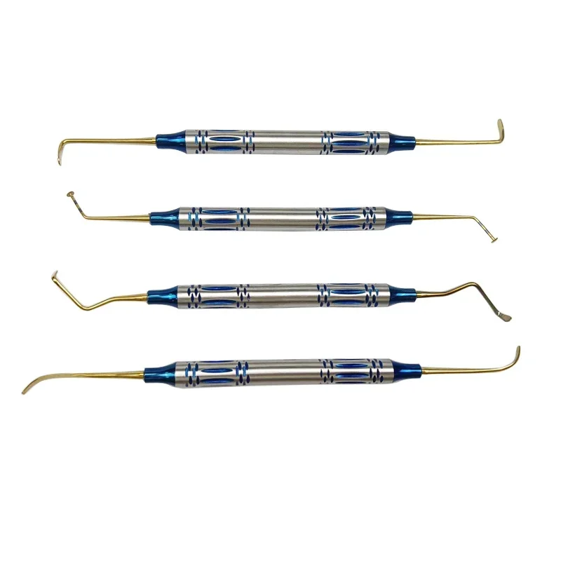 

4 Piece Dental Implant Sinus Lift Elevator Set Stainless Steel Double Ended Autoclavable Surgical Instruments