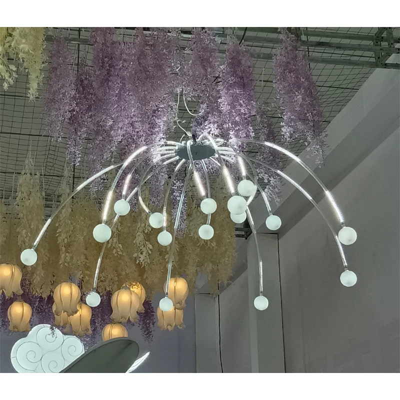 ULANI Modern Wedding Lamp Festival Lights  Atmosphere Running Water Lamp Fireworks Lamp Road Guidance Ceiling Decoration