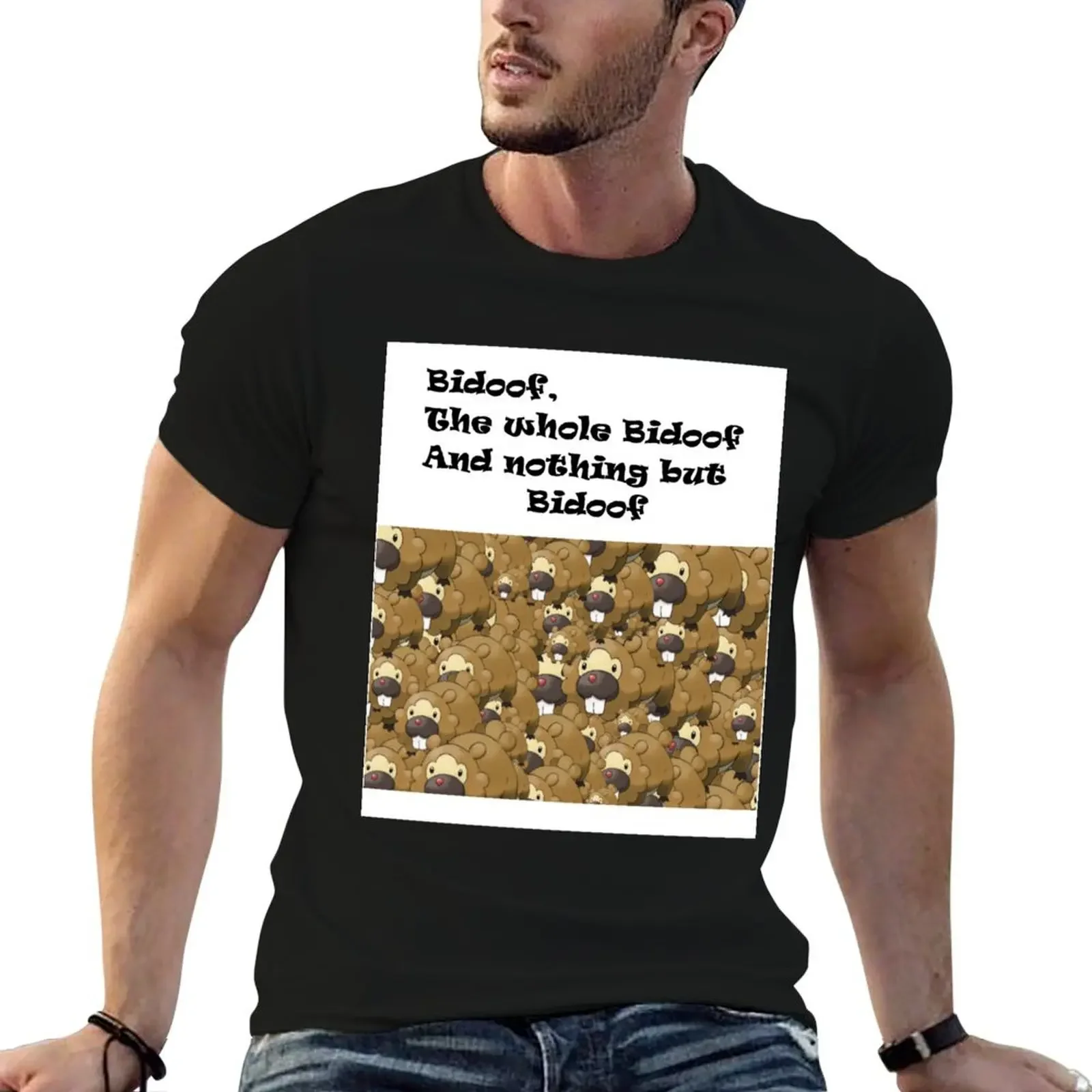 

Nothing but Bidoof T-Shirt plus size clothes fashion shirts outfits for men