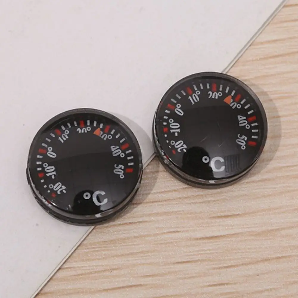 Mini Circular Thermometer Plastic Waterproof Dial Thermometer Scale Measurement 20mm High Accuracy Thermometer Outdoor