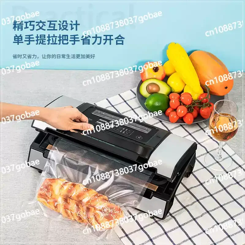

220V Commercial Vacuum Sealer Machine Multifunction Automatic Vacuum Food Sealer With Built-in Roll Storage & Cutter