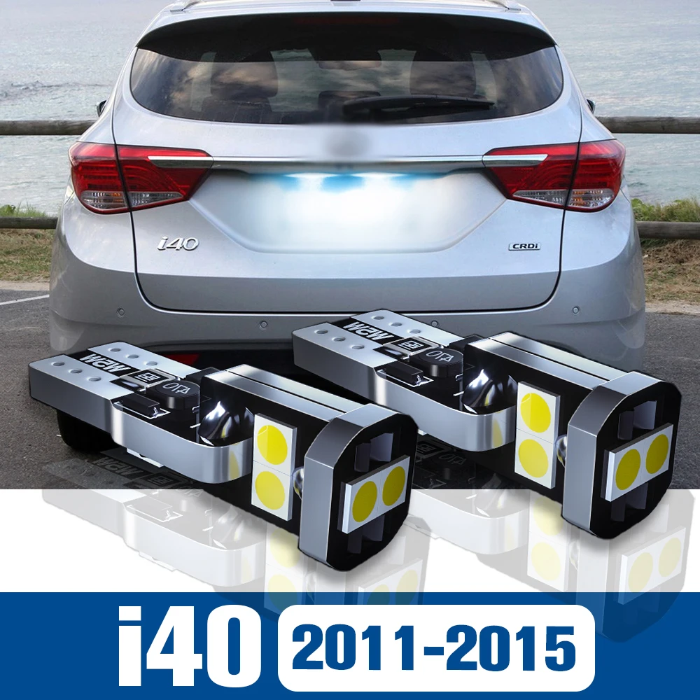 

2pcs LED License Plate Light Lamp Accessories Canbus For Hyundai i40 2011 2012 2013 2014 2015