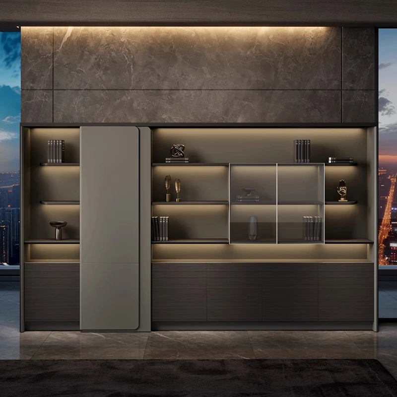 Hot Selling Competition New Modern Executive Office Furniture Set Document Bookshelf Cabinet