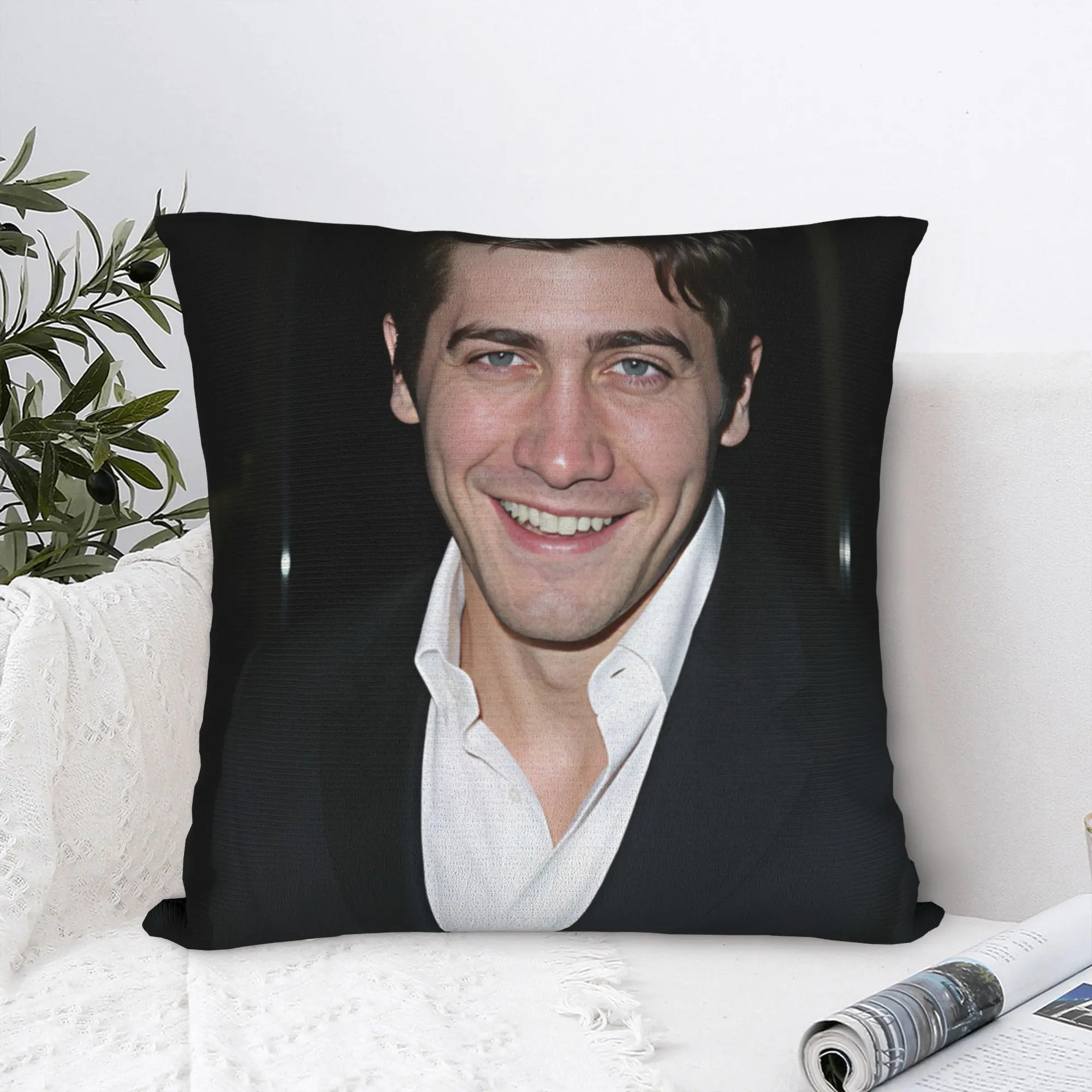 Jake Gyllenhaals  Pillow Cover  Soft Cushion Cover Retro Trendy Pillow Case For Wedding Party Home Decor