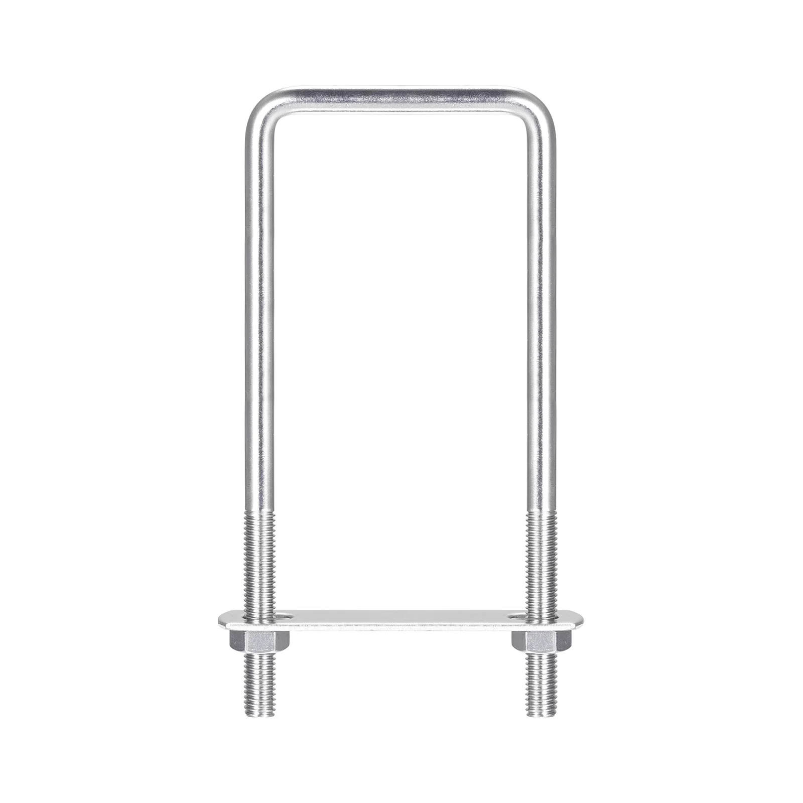 

2/3Sets Square U-Bolts M8/M10 304 Stainless Steel U Clamp Bolt with Nuts and Plates, for Boat Trailer