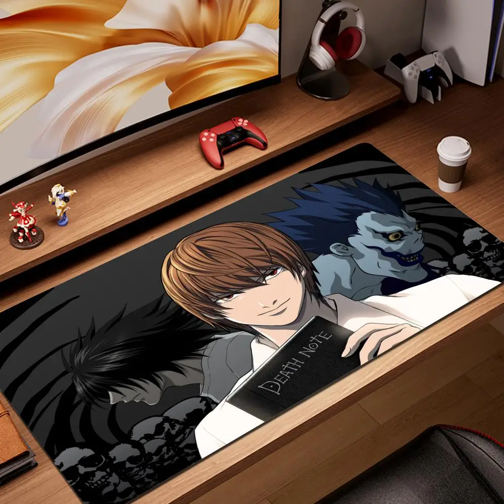 

Death Note XL 700X300 Anime Mousepad HD Printing Computer Gamers Locking Lock Edge Mouse Pad XXL 900x400mm Keyboard PC Desk Pad