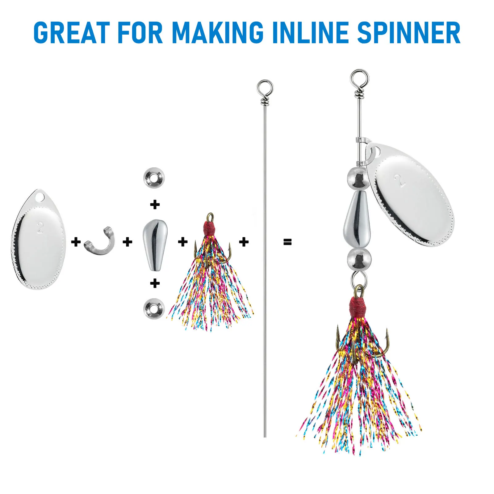 Cuentas de pesca para spinnerbait y trolling 1.3g 3.2g - imagen 2