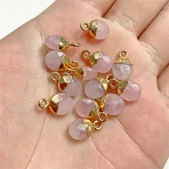 5顆6x10毫米刻面天然石橢圓形吊墜,適用於DIY珠寶製作,項鍊耳環寶石配件批發 8 最佳銷售 寶石飾品 - №4