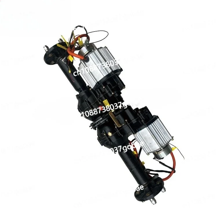 

Double drive electromagnetic brake motor axle remote control rocker one control two drive accessories short folding crawler axle
