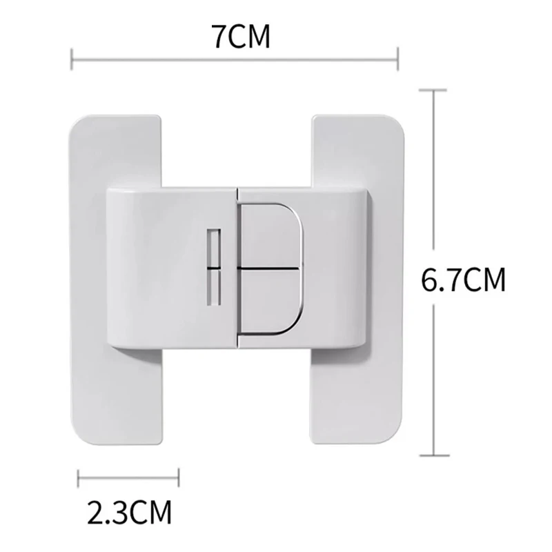 【AD】2/5/10PCS New Children's Multifunctional Safety Transparent Anti-Opening Belt Safety Lock Baby Drawer Lock Refrigerator Lock view 6