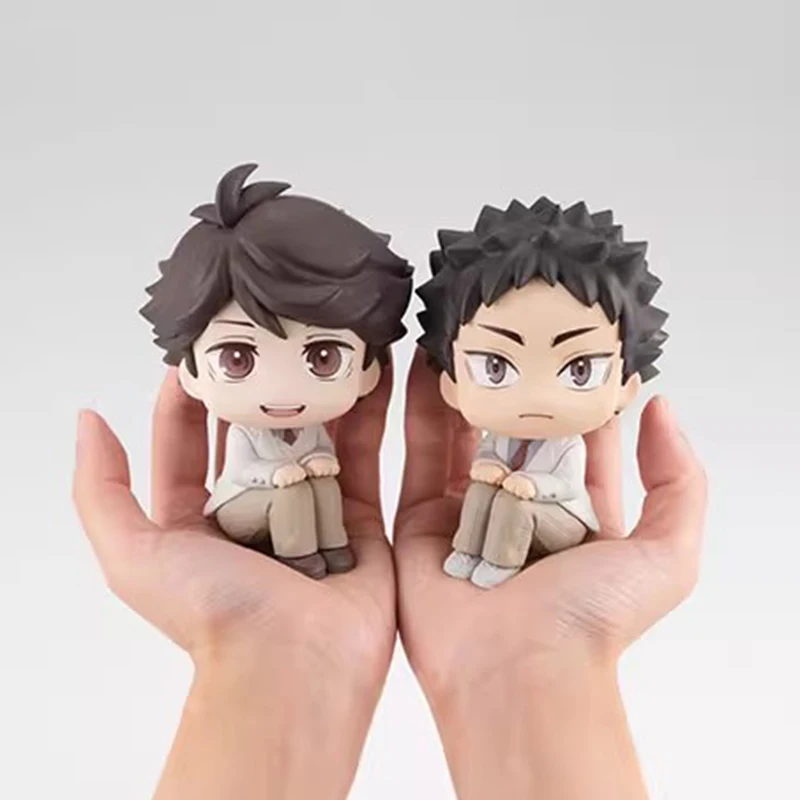 

Haikyuu!! Figures Oikawa Tooru Action Figure Iwaizumi Hajime Look Up Anime Model Q Version Figurine 10cm Pvc Collection Doll Toy