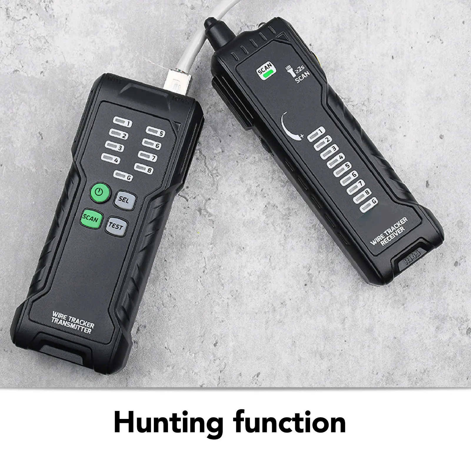 TA502A Cable Identification System for RJ45 and RJ11 with Scan Activation Continuity Test and Polarity Confirmation LEDs