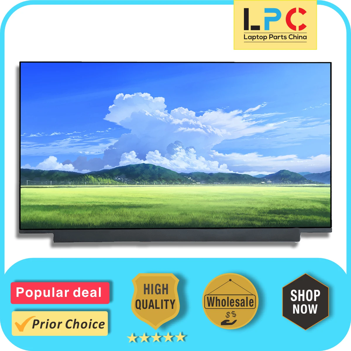 Painel de Exibição de Tela Lcd sem Toque Substituição Novo Fhd Lp156wfgsp Lp156wfg-spf3 Edp 40 Pinos 1920 × 1080 156 Pol