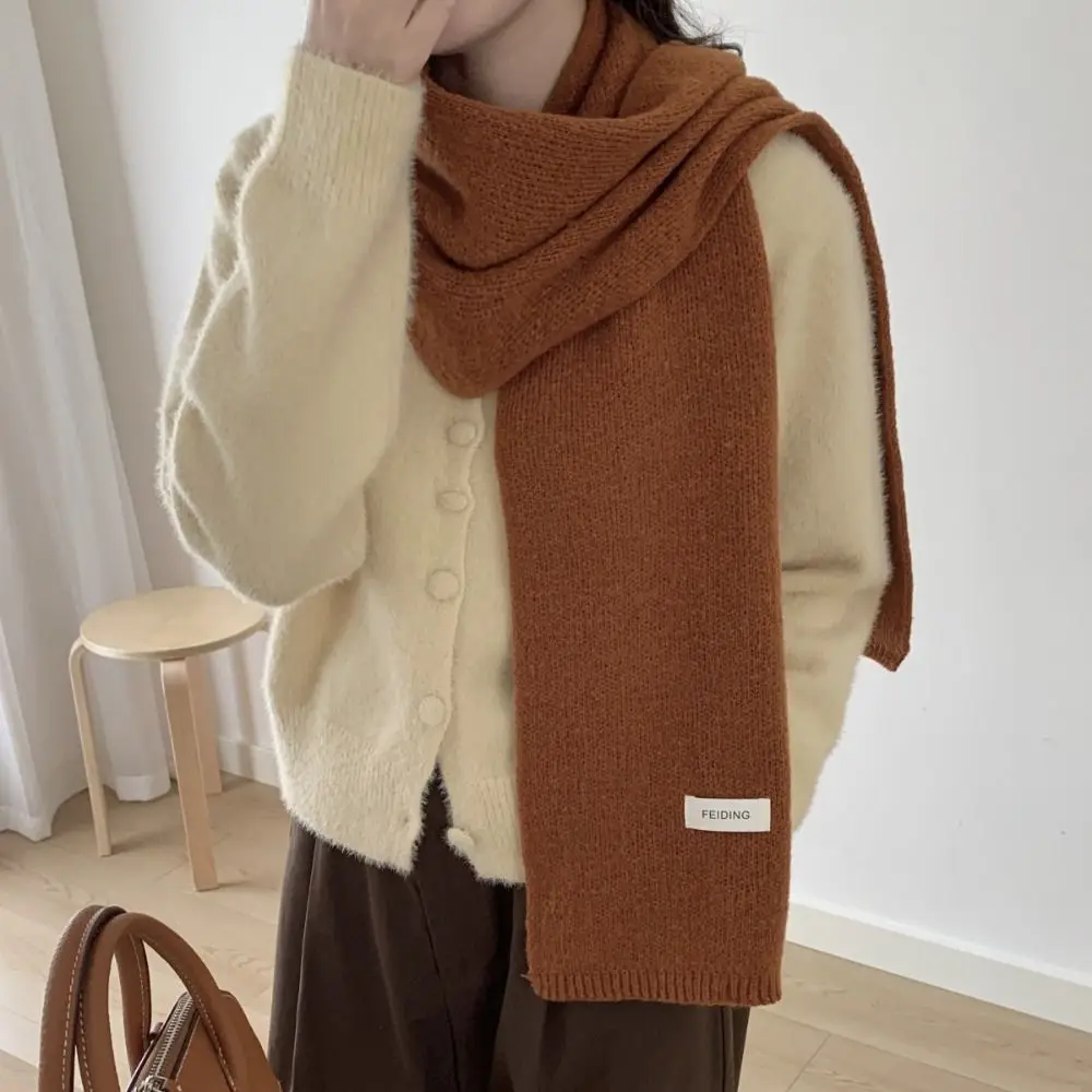 

Letter Wool Scarf Wool Scarves Cashmere Shawl Winter Cashmere Scarves Long Shawl Korean Style Scarves Knitted Scarf Student