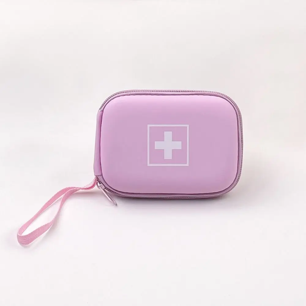 Shockproof Travel Emergency Bag Waterproof Divided Interior Pill Bottle Organizer with Handle Easy Access Pill Pocket Nursing