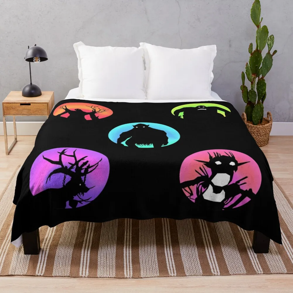 Bosses and Troll Throw Blanket Thermal Blanket Fashion Sofa Blankets Thermal Blankets For Travel Softest Blanket