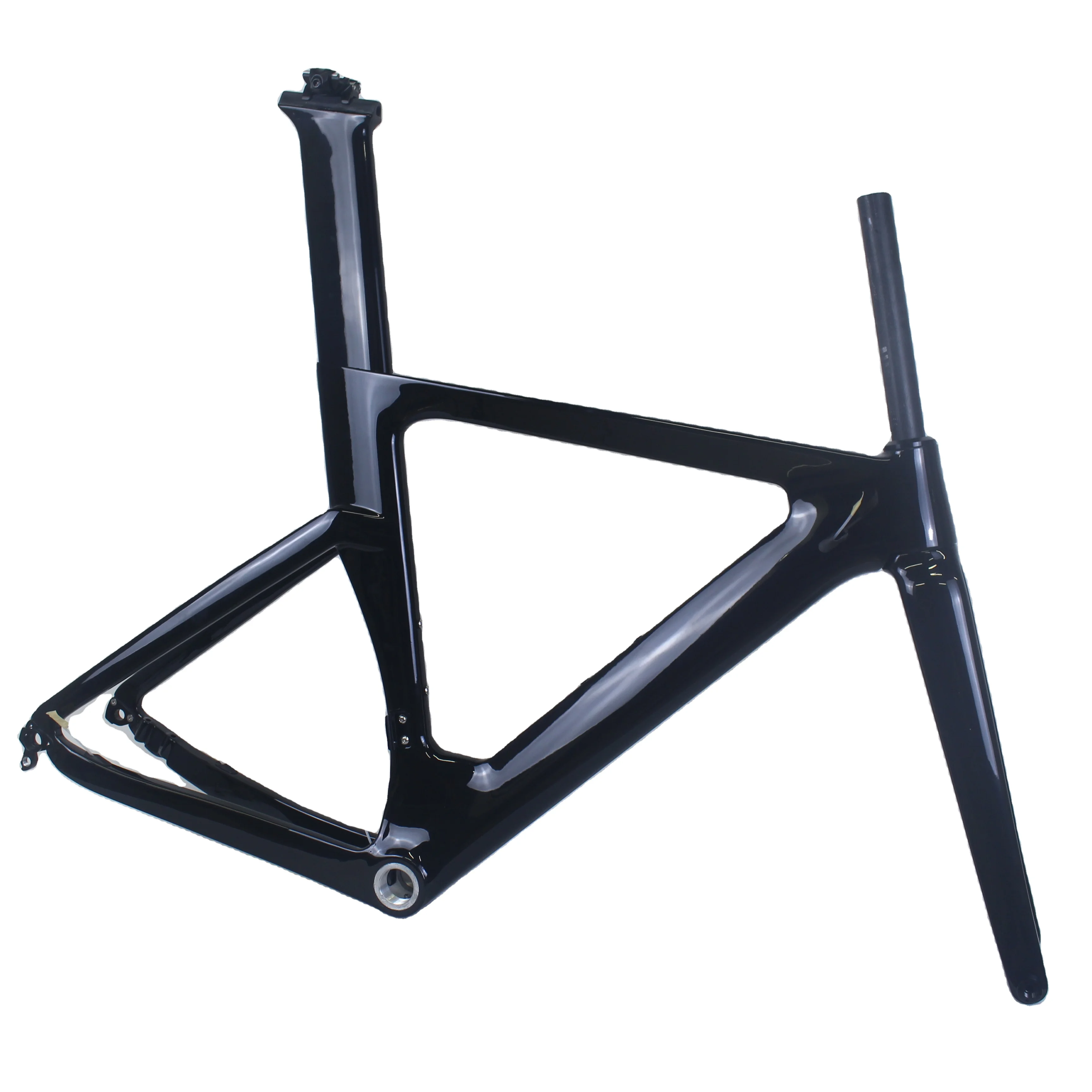 

Factory Cheap Price Black Glossy Road Bike 700c Bike Frameset Carbon Chinese Carbon Road Bike Frames