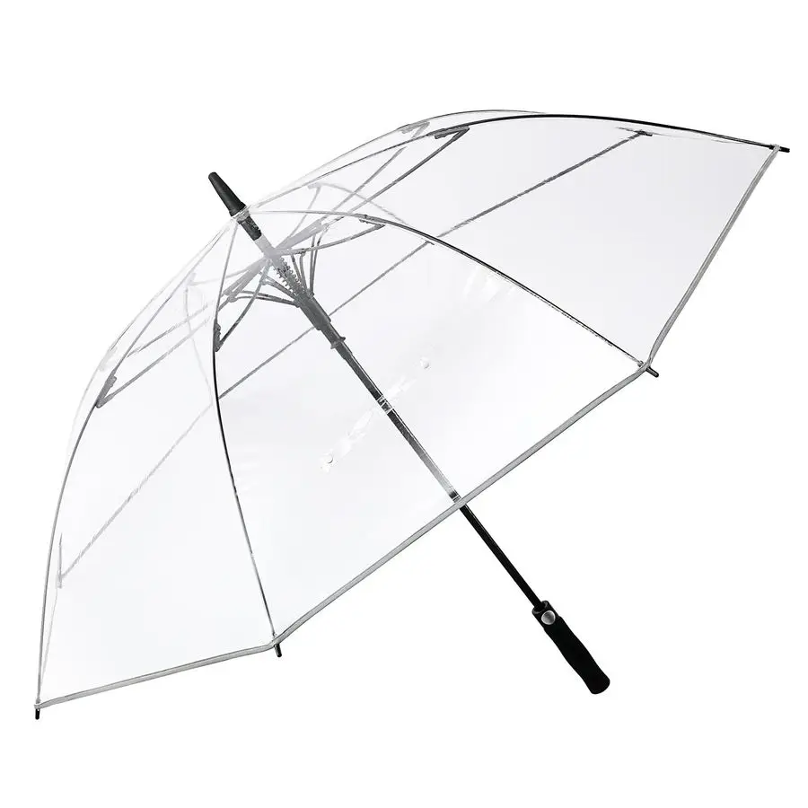 

Inch Clear Golf Umbrella Transparent Auto Open Large Stick Umbrella Oversized Windproof Waterproof with Sleeve for Women Men