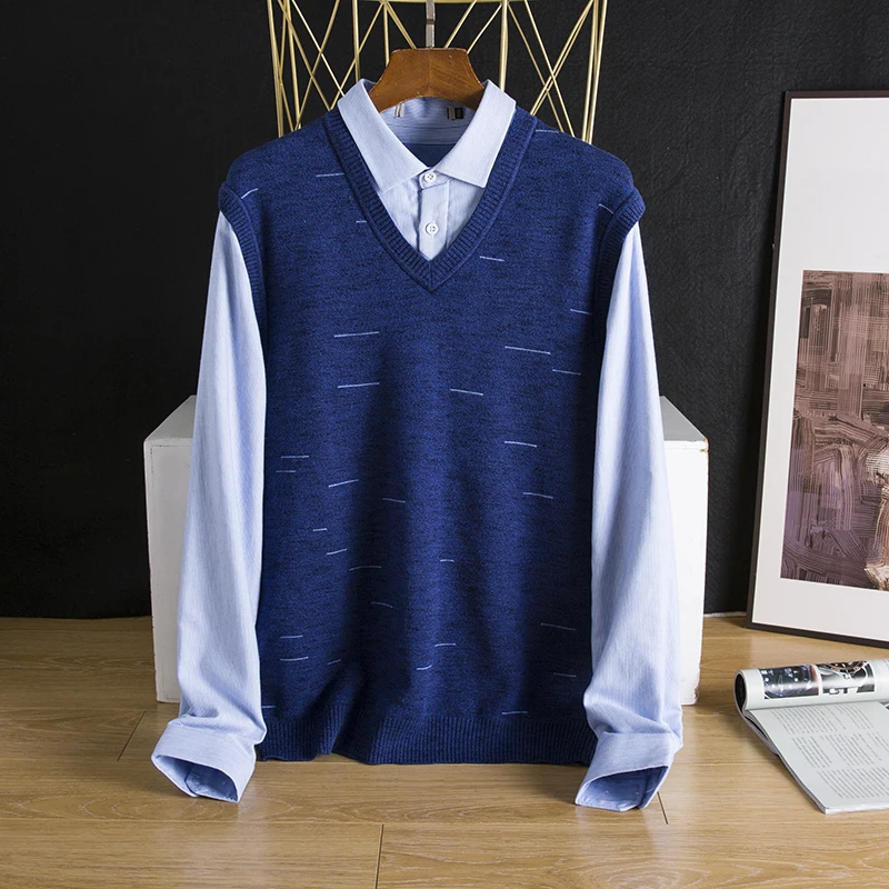 

Men's Simple Long Sve Knitted Sweater Autumn Winter Thiened Tagl Trendy Youth Active Sle Basic Fit Casual Wear