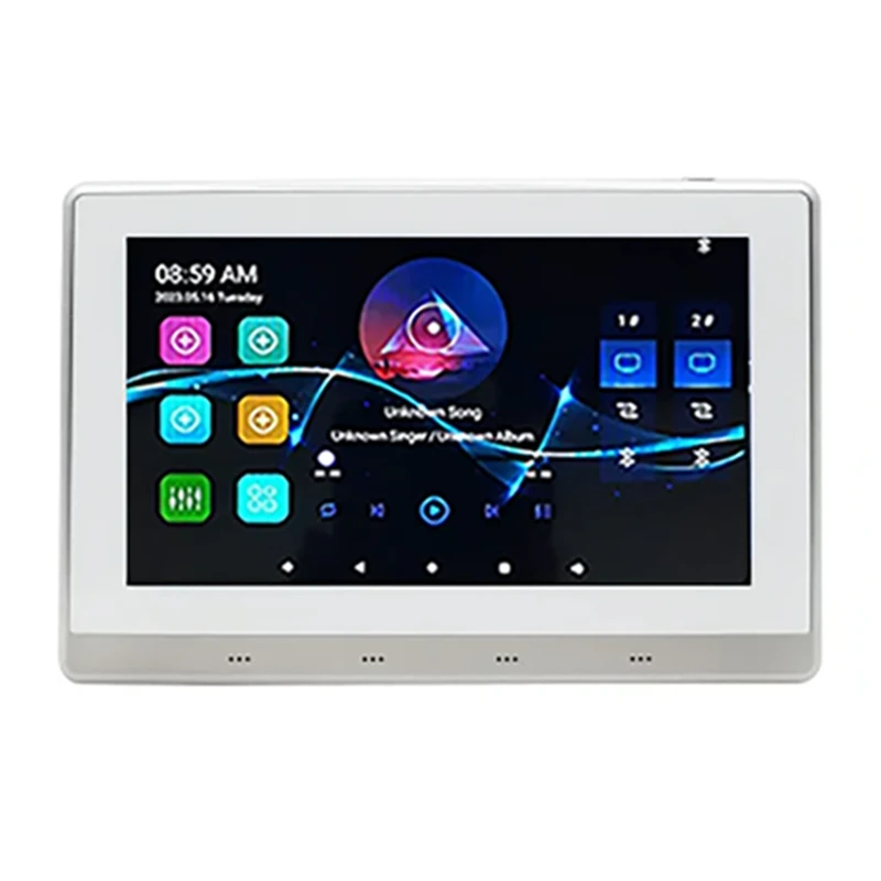 7 Inch Android 11 Music Amplifier Audio System 8 X 30W 2 Zone Android 11 Wifi 7 Inch Touch Screen Amplifier