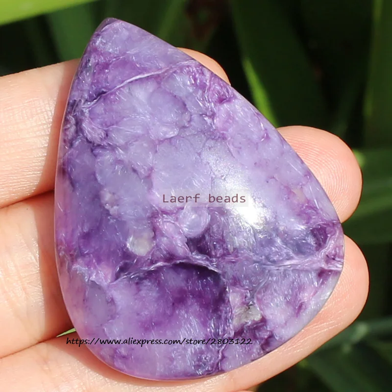 Natural Charoite Real Gem Stone Pandent ,100% Natural Guarantee, For DIY Jewelry Making !