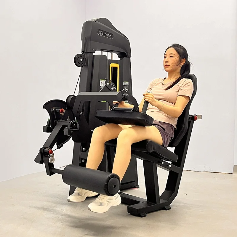 Máquina profesional de extensión y rizo de piernas sentado, equipo de entrenamiento de cuadriceps aislado