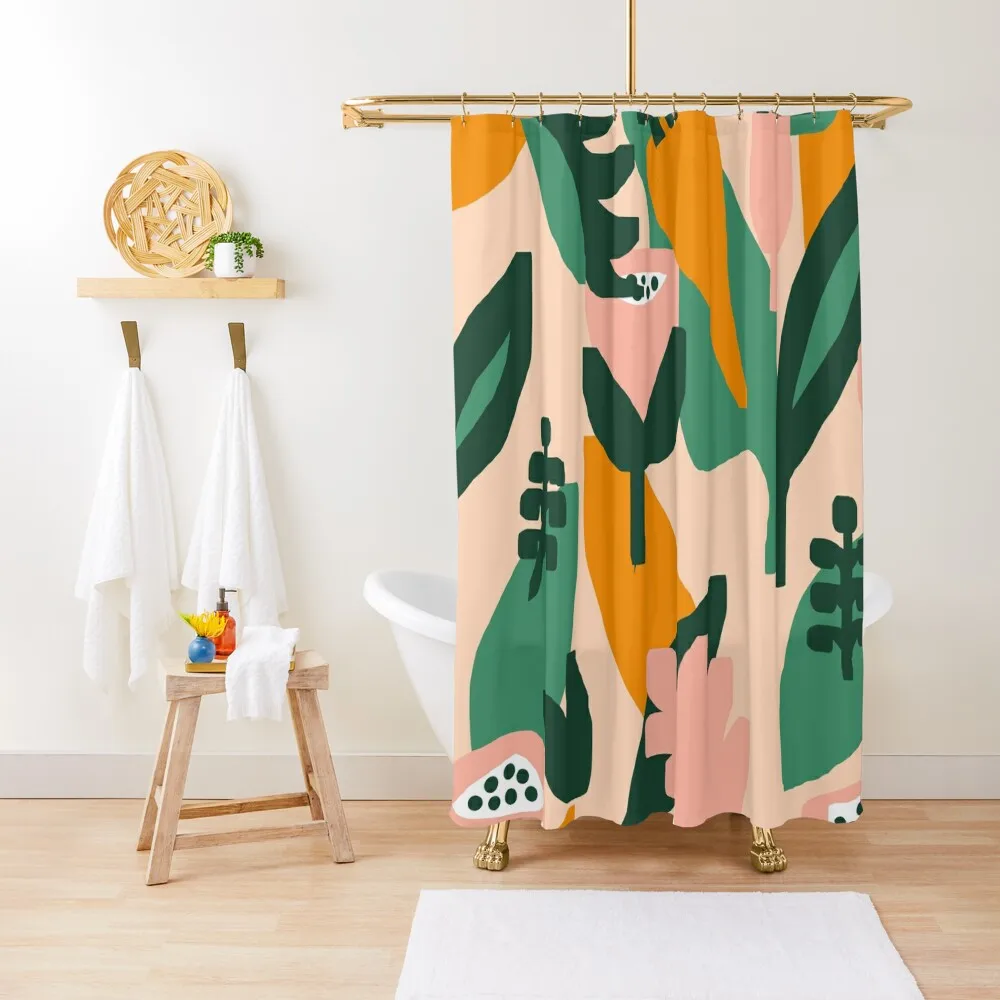 

Iconic Scandinavian Floral Pattern #2 Shower Curtain Shower Set For Bathroom Waterproof Bath And Anti-Mold Cute Shower Curtain