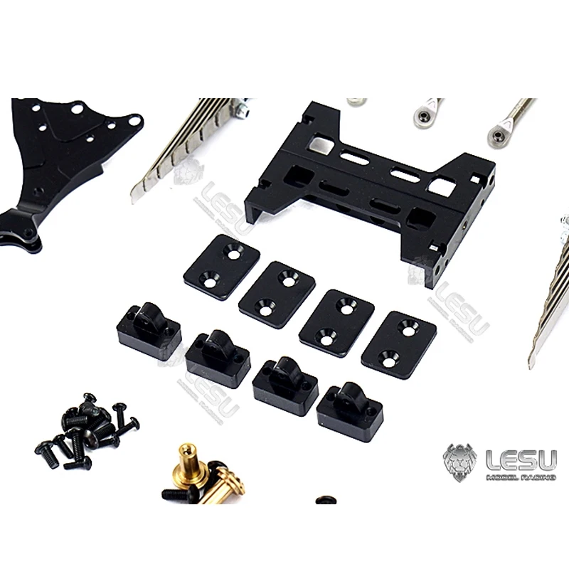 LESU for 1/14 Tamiya Truck Rear Suspension Assembly X-8002 Original Aperture RC Modified Dump Truck Model Accessories