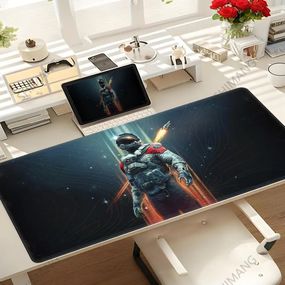 Starfield Mousepad Alas Mouse Gaming Besar LockEdge Alas Meja Keyboard Komputer Tebal