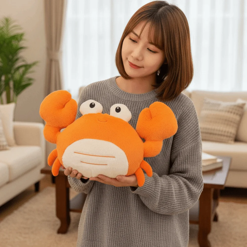 Novelty PP Cotton Crab Simulation Soft Animal Lobster Cartoon Collection Sea Crab Valentine's Birthday