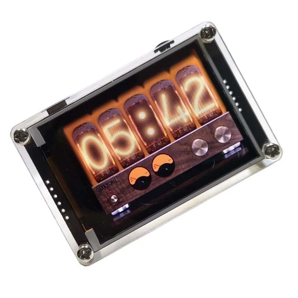 

2.4 Inch HD LCD Music Spectrum Rhythm Level Indicator Multi-mode Analog VU Meter Button Adjustment Multiple Display Modes