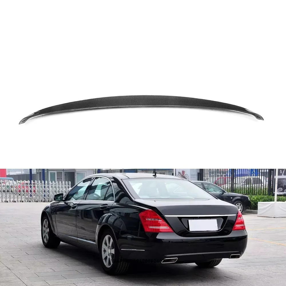

Carbon Fiber Car Spoiler forMercedes W221 S350 S400 S500 S550 S63 S65 forAMG Sedan 4-Door S-Class W221 2007-2012
