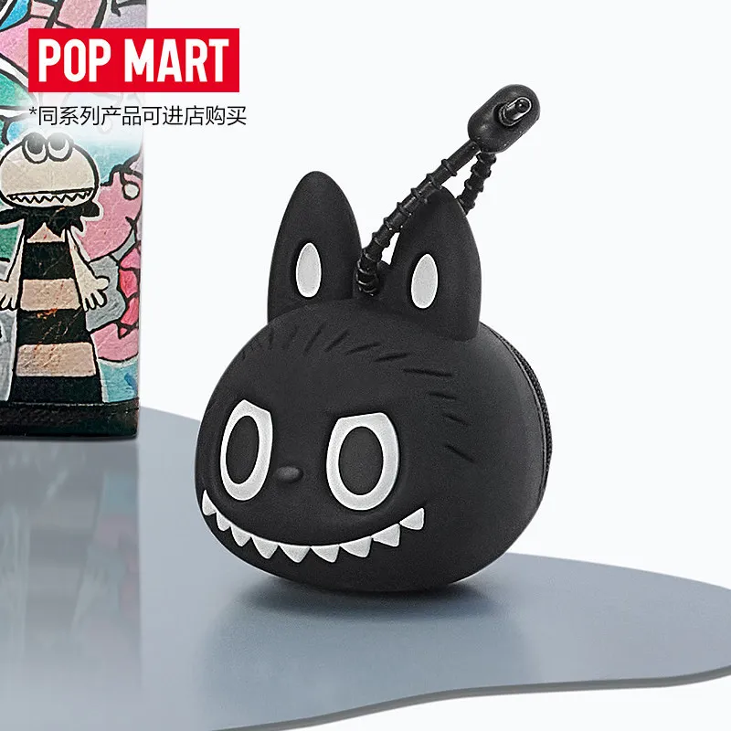 

POP MART The Monsters 10th Anniversary Series Labubu Silicone Earphone Case Cute Cartoon Portable Earphone Bag For Fans