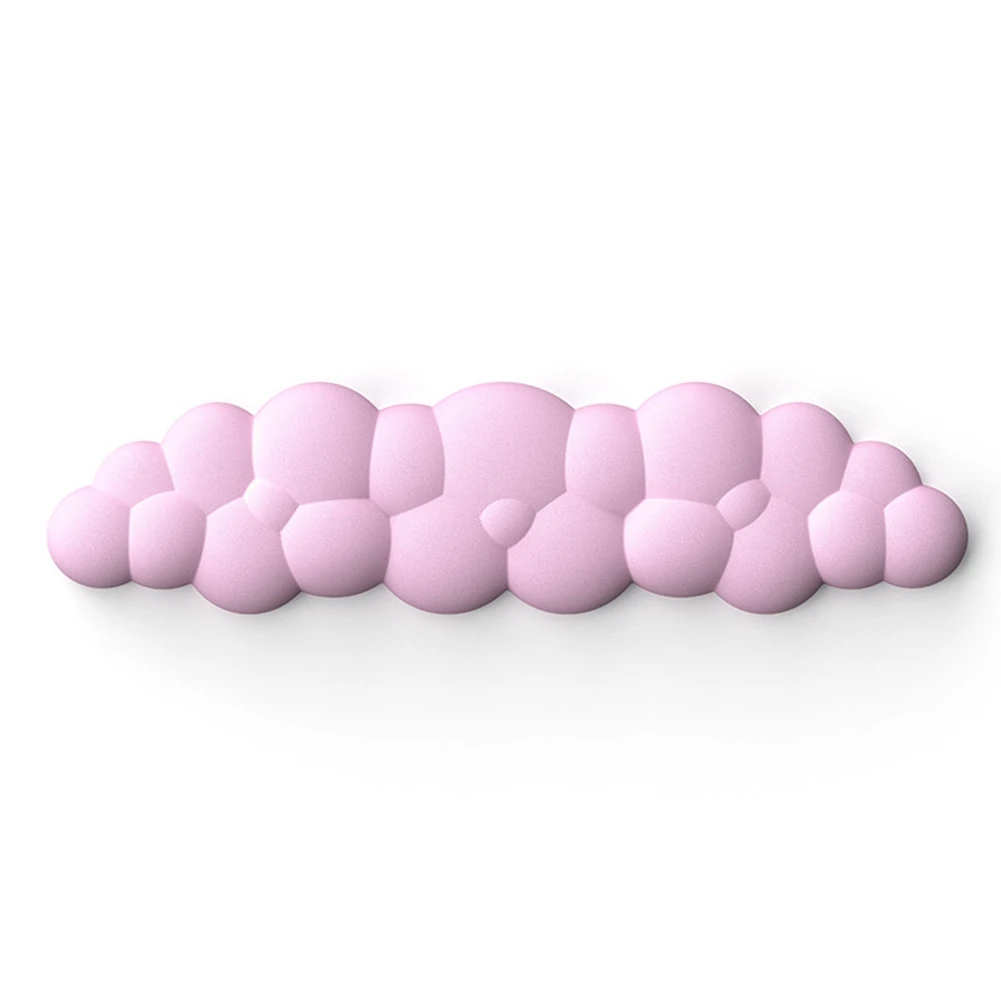 

N27R Cloud Wrist Rest Pad Kit Подставка для запястий клавиатуры Подставка для запястий Мышь Подставка для запястий из пены с эффектом памяти Подставка для рук для клавиатуры Мышь Нескользящая розовая