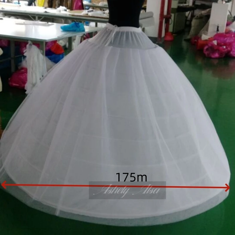 Ashely Alsa Luxury Stock Big Petticoat Slips Long Puffy Crinoline Underskirt For Ball Gown Wedding Dress Tutu Skirt Women